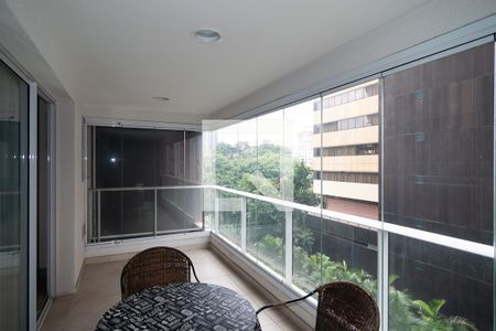 Sala - Varanda de apartamento para alugar com 1 quarto, 49m² em Consolação, São Paulo