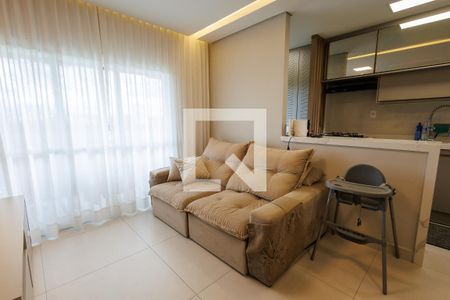 Sala de apartamento para alugar com 2 quartos, 70m² em Residencial Portal da Mantiqueira, Taubaté