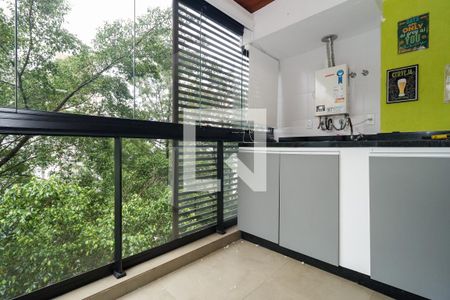 Varanda da Sala de apartamento para alugar com 1 quarto, 47m² em Vila Andrade, São Paulo