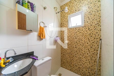 Banheiro  de apartamento à venda com 2 quartos, 61m² em Vila Eldizia, Santo André