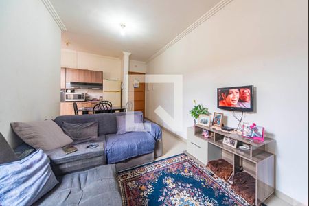 Sala de apartamento à venda com 2 quartos, 61m² em Vila Eldizia, Santo André