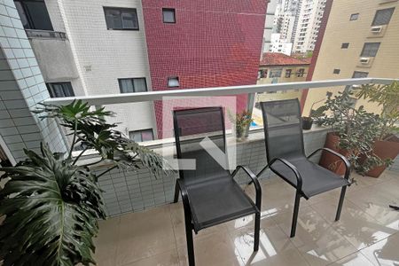 Varanda de apartamento para alugar com 3 quartos, 162m² em Pompéia, Santos