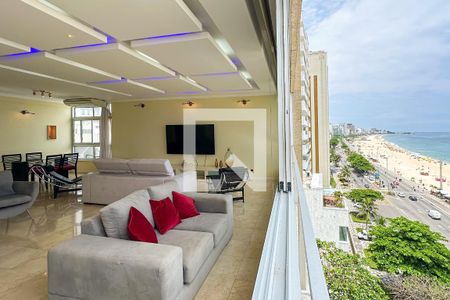 Sala de apartamento para alugar com 3 quartos, 180m² em Leblon, Rio de Janeiro