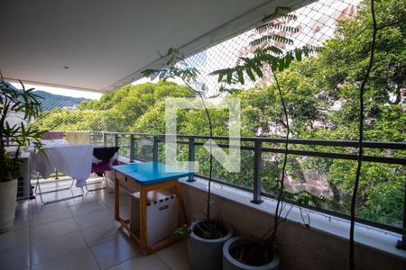 Varanda da Sala de apartamento à venda com 3 quartos, 107m² em Botafogo, Rio de Janeiro