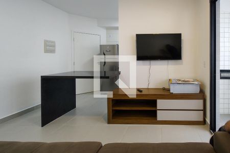 Sala de apartamento para alugar com 1 quarto, 45m² em Vilamar, Praia Grande