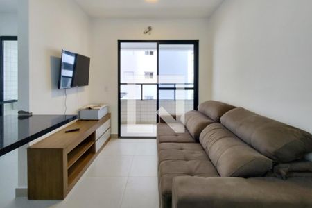 Sala de apartamento para alugar com 1 quarto, 45m² em Vilamar, Praia Grande