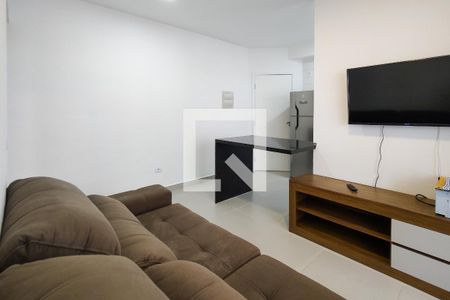 Sala de apartamento para alugar com 1 quarto, 45m² em Vilamar, Praia Grande