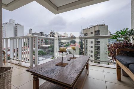 Sala/Cozinha - Varanda de apartamento à venda com 2 quartos, 70m² em Pinheiros, São Paulo