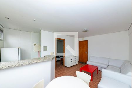 Sala de apartamento para alugar com 1 quarto, 40m² em Luxemburgo, Belo Horizonte