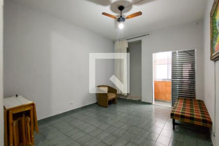 Sala de apartamento para alugar com 1 quarto, 52m² em Canto do Forte, Praia Grande