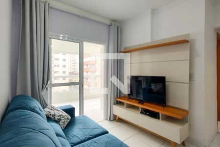 Sala de apartamento para alugar com 2 quartos, 74m² em Aviação, Praia Grande