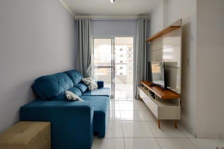 Sala de apartamento para alugar com 2 quartos, 74m² em Aviação, Praia Grande