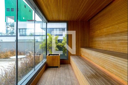 Apartamento para alugar com 25m², 1 quarto e sem vaga Apartamento para alugar com 25m², 1 quarto e sem vagaÁrea comum - Sauna