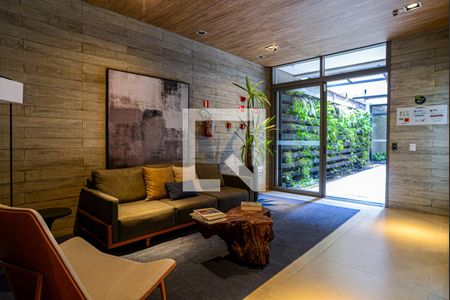 Apartamento para alugar com 25m², 1 quarto e sem vaga Apartamento para alugar com 25m², 1 quarto e sem vagaÁrea comum - Hall Social