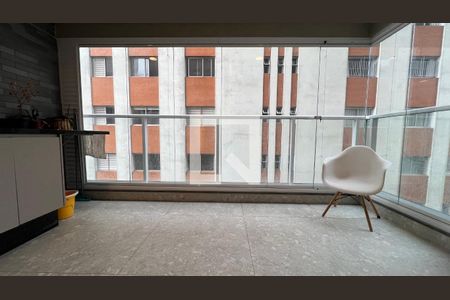 Varanda da Sala de apartamento para alugar com 2 quartos, 60m² em Paraíso, São Paulo