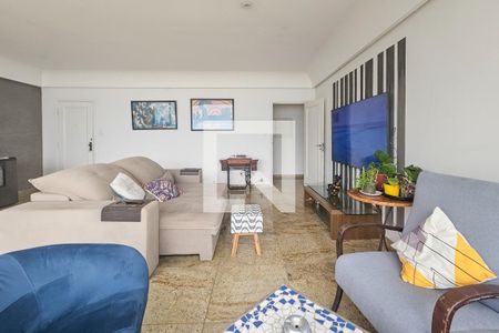 Sala de apartamento para alugar com 3 quartos, 190m² em Vila Alzira, Guarujá