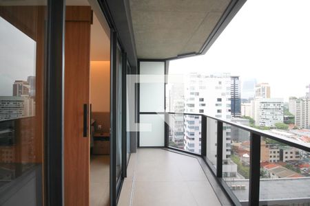 Varanda de apartamento à venda com 1 quarto, 59m² em Itaim Bibi, São Paulo