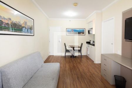 Sala/Cozinha de apartamento para alugar com 1 quarto, 69m² em Moema, São Paulo