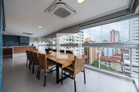 Varanda de apartamento para alugar com 5 quartos, 255m² em Aparecida, Santos