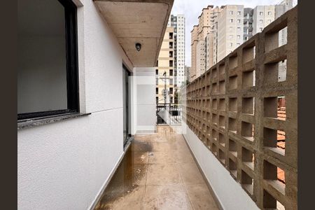 Varanda privativa  de apartamento à venda com 1 quarto, 40m² em Campestre, Santo André