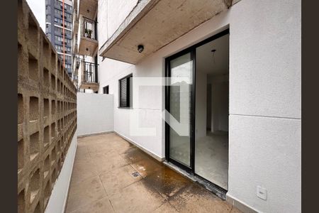 Varanda privativa  de apartamento à venda com 1 quarto, 40m² em Campestre, Santo André