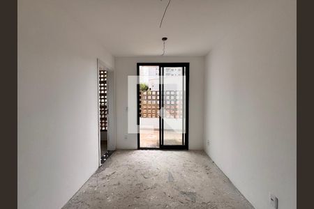 Sala de apartamento à venda com 1 quarto, 40m² em Campestre, Santo André