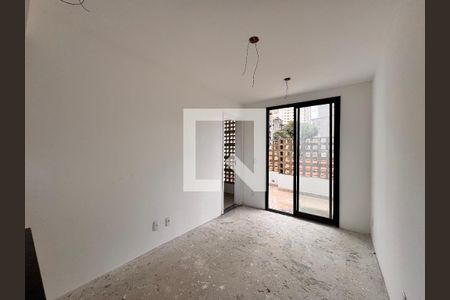 Sala de apartamento à venda com 1 quarto, 40m² em Campestre, Santo André