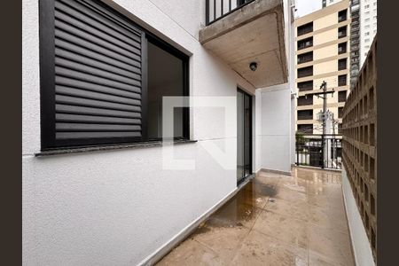 Varanda privativa  de apartamento à venda com 1 quarto, 40m² em Campestre, Santo André