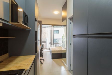 Sala/Quarto de kitnet/studio para alugar com 1 quarto, 27m² em Moema, São Paulo