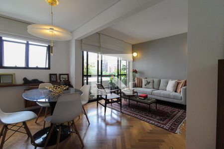 Sala de apartamento à venda com 1 quarto, 70m² em Vila Nova Conceição, São Paulo