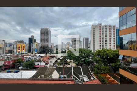 Vista do Quarto de kitnet/studio para alugar com 1 quarto, 25m² em Pinheiros, São Paulo