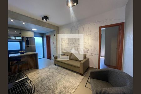 Sala de apartamento à venda com 1 quarto, 53m² em Sion, Belo Horizonte