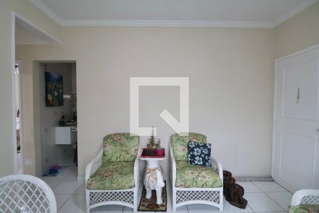 Sala de apartamento para alugar com 3 quartos, 72m² em Jardim Belmar, Guarujá