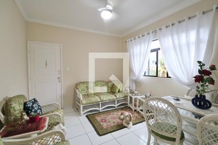 Sala de apartamento para alugar com 3 quartos, 72m² em Jardim Belmar, Guarujá