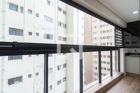 Varanda da Sala de apartamento para alugar com 2 quartos, 45m² em Bela Vista, São Paulo