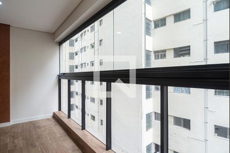 Varanda da Sala de apartamento para alugar com 2 quartos, 45m² em Bela Vista, São Paulo