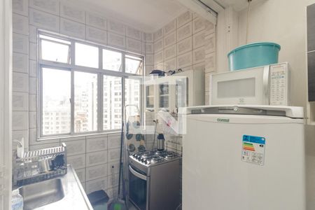 Cozinha de kitnet/studio para alugar com 1 quarto, 28m² em Centro Histórico de São Paulo, São Paulo