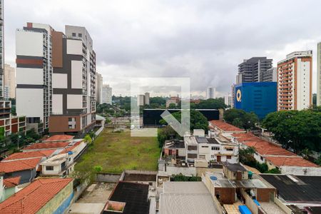 Sala - Vista de kitnet/studio para alugar com 1 quarto, 27m² em Jardim das Acacias, São Paulo