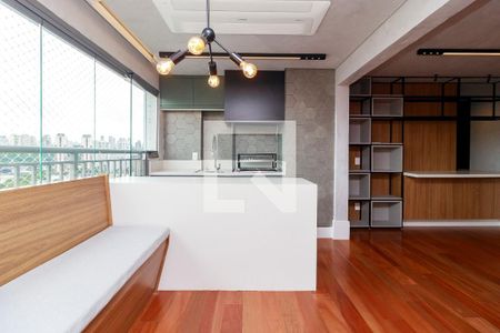 Sala - Varanda de apartamento para alugar com 2 quartos, 93m² em Jardim Caravelas, São Paulo