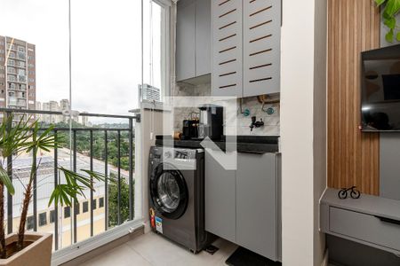 Varanda da Sala de apartamento para alugar com 2 quartos, 37m² em Jardim Caravelas, São Paulo