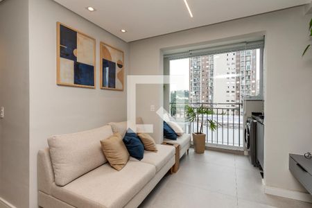 Sala/ Cozinha de apartamento para alugar com 2 quartos, 37m² em Jardim Caravelas, São Paulo