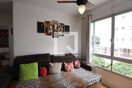 Sala de apartamento para alugar com 2 quartos, 75m² em Jardim Vitoria, Guarujá