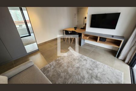 Sala de apartamento para alugar com 1 quarto, 57m² em Ponta da Praia, Santos