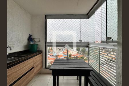 Sacada  de apartamento à venda com 2 quartos, 61m² em Paraíso, Santo André