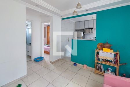 Sala de apartamento à venda com 2 quartos, 49m² em Vila Satúrnia, Campinas