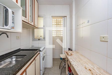 Cozinha de apartamento à venda com 1 quarto, 32m² em Liberdade, São Paulo