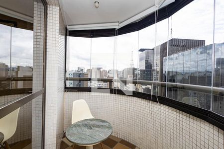 Varanda de apartamento para alugar com 1 quarto, 38m² em Bela Vista, São Paulo