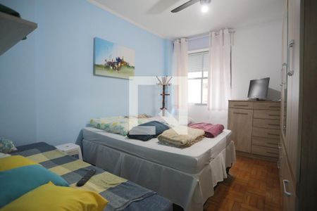 Quarto 1 de apartamento para alugar com 1 quarto, 50m² em Embaré, Santos