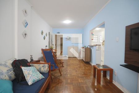 Sala de apartamento para alugar com 1 quarto, 50m² em Embaré, Santos