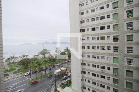 Vista da Sala de apartamento para alugar com 1 quarto, 50m² em Embaré, Santos